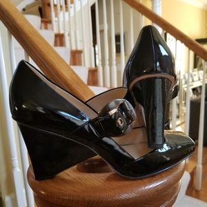 VIA SPICA BLACK PATENT LEATHER DRESS SHOES